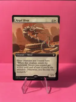 Regal Sliver (Extended Art) Commander Masters Regular - Image 1