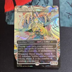 myrel shield of argive halo foil Secret Lair Encyclopedia In Hand. - Image 1