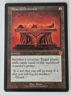 mtg magic altar of dementia retro frame ENGLISH autel de demence brother's war - Image 1