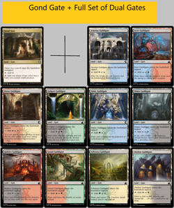 Gond Gate + Full Set of Guildgate Lands (10) - NM - Sets - MTG - Image 1