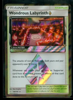 Pokemon WONDROUS LABYRINTH PRISM STAR 158/181 - Team Up - HOLO - MINT - Image 1