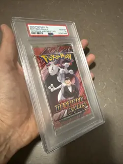 PSA 10 Destined Rivals Giovanni And Mewtwo Graded Pokemon Booster Pack 2025 - Image 3