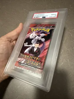 PSA 10 Destined Rivals Giovanni And Mewtwo Graded Pokemon Booster Pack 2025 - Image 4