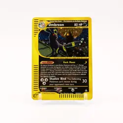 Umbreon - H29/H32 Aquapolis e-Reader Holo Rare SWIRL Pokemon - MP - Image 1