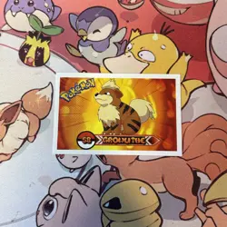Growlithe #058 - 2022 Pokemon Indigo League Sticker Set (Peru) - Image 1