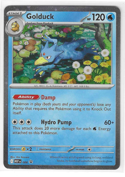 Golduck 008 Black Star Promo Cosmos Holo Foil Mega Evolution Pokemon TCG - Image 1