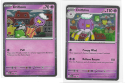Drifloon MEP 005 Drifblim MEP 006 Pokemon Mega Evolutions Black Star Promo - Image 2