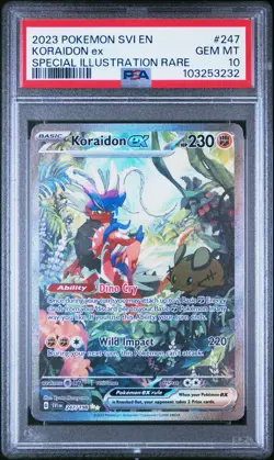 2023 POKEMON SVI EN-SCARLET & VIOLET #247 KORAIDON EX PSA 10 - Image 1