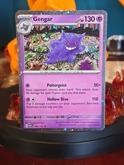 Pokemon Gengar 094/165 Sv: Scarlet & Violet 151 PROMO COSMO HOLO SWIRL NEAR MINT - Image 1