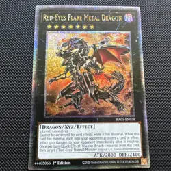Yu-Gi-Oh TCG Red-Eyes Flare Metal Dragon 1st Ed. Ultra Quarter Century RAO1 NM - Image 1