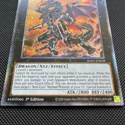 Yu-Gi-Oh TCG Red-Eyes Flare Metal Dragon 1st Ed. Ultra Quarter Century RAO1 NM - Image 4