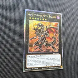 Yu-Gi-Oh TCG Red-Eyes Flare Metal Dragon 1st Ed. Ultra Quarter Century RAO1 NM - Image 5