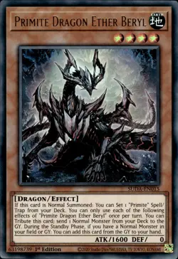 Primite Dragon Ether Beryl - Ultra Rare 1st Edition SUDA-EN015 - NM - YuGiOh - Image 1