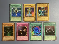 Yu-Gi-Oh! 7x OG LOB Set Wiedergeburt, M. Elfe, K. Wachter, etc Ultra Super Rare - Image 1