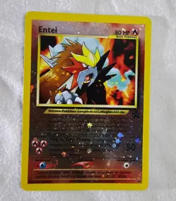 Entei #34 Black Star Promo Reverse Holo Rare Vintage Pokemon Card - NM - Image 1