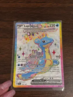 Pokemon TCG Lapras EX Full Art Ultra Rare Holo Card 158/142 Mint/Near Mint - Image 1