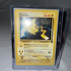 Pikachu 4 WB The First Movie Black Star Promo Pokemon Card 1999 WB New Free Ship - Image 1