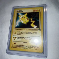 Pikachu 4 WB The First Movie Black Star Promo Pokemon Card 1999 WB New Free Ship - Image 3