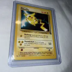 Pikachu 4 WB The First Movie Black Star Promo Pokemon Card 1999 WB New Free Ship - Image 4