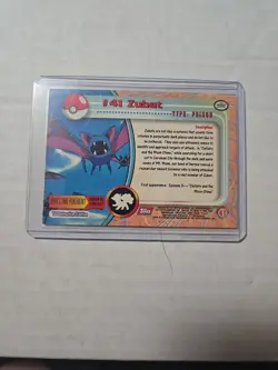 #41 Zubat Topps Pokemon Card Tv Animation Edition Blue Logo - Image 2