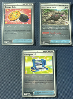 2025 Pokemon Black Bolt/White Flare Lot of 3 POKE BALL HOLO Rare Trainer Cards - Image 1