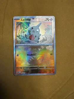 Larvitar Master Ball 047/131 Prismatic Evolutions Pokemon TCG Card NM Condition - Image 1