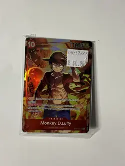Sealed Promo One Piece Card Treasure Booster Monkey.D.Luffy ST10-006 SR SEALED - Image 1