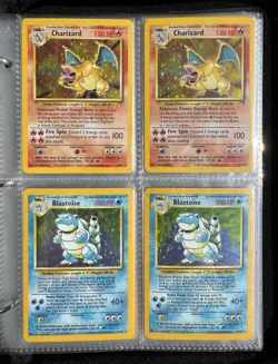 Vintage Pokemon Card Binder Collection Lot Holo Charizards 1st Edition’s WOTC - Image 1
