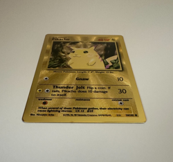 Pikachu (058/102) -Gold Metal Card - Pokemon Celebrations - UPC - LP - Image 2