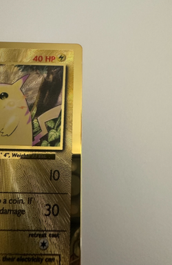 Pikachu (058/102) -Gold Metal Card - Pokemon Celebrations - UPC - LP - Image 5