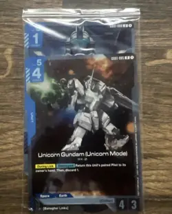 Unicorn Gundam (Unicorn Mode) - Newtype Rising Release Promo Sealed 2 card - Image 1