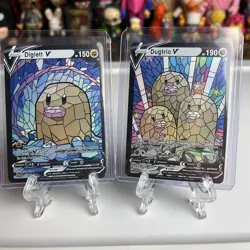 Fan Art Holographic Set Stained Glass Mosaic Proxy Custom Card Poliwag Poliwrath - Image 1