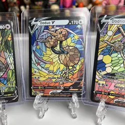 Fan Art Holographic Set Stained Glass Mosaic Proxy Custom Card Doduo Dodrio - Image 3