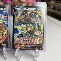 Fan Art Holographic Set Stained Glass Mosaic Proxy Custom Card Doduo Dodrio - Image 4