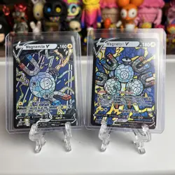 Fan Art Holographic Set Stained Glass Mosaic Custom Card Magnemite Magneton - Image 1
