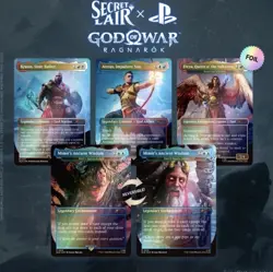 MTG Secret Lair Playstation Foil PRESALE God of War: Norse - Image 1