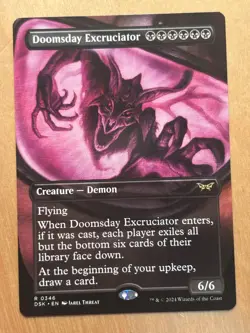 Magic the Gathering MTG Doomsday Excruciator Borderless Duskmourn NM - Image 1