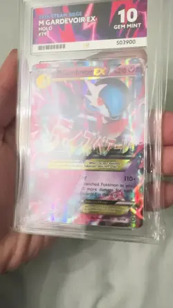 Pokemon XY Steam Siege M Gardevoir EX 2016 ACE 10 Gem Mint 79/114 - Image 2