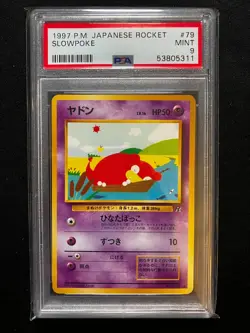 Slowpoke 1997 Team Rocket Gang - POKEMON - Japanese #79 - PSA 9 - Image 1