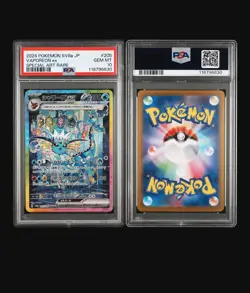 2024 Pokemon Japanese SV8a Ex #205 Vaporeon ex Special Art Rare PSA 10 - Image 3