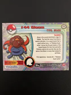1999 Pokemon Topps Gloom #44 TV Animation Edition 👍🔥 - Image 2