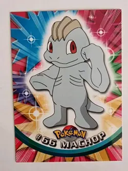 1999 Topps Pokemon Blue Label Series 1 #66 Machop - Image 1