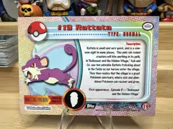 Rattata #19 Topps Pokemon Tv Animation Edition - Image 2
