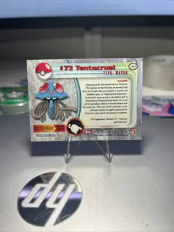 Topps Pokemon Tentacruel #73 1999 TV Animation Edition Non Holo Red Logo LP - Image 2