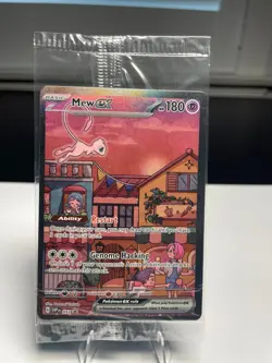 Mew ex SVP 053 Pokemon TCG Scarlet Violet 151 Black Star Promo Full Art SEALED - Image 1