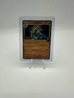 Pokemon Destined Rivals Team Rockets Tyranitar Pre Release STAFF Promo - Image 2