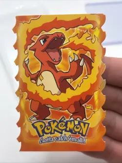 Charmeleon 5 of 12 Die-Cut Embossed Pokemon Topps The First Movie Blue Label NM - Image 1