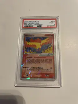 2004 POKEMON EX FIRE RED & LEAF GREEN #115 MOLTRES EX-HOLO PSA 4 - Image 1