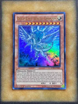 Yugioh Deep-Eyes White Dragon MVP1-EN005 Ultra Rare 1st Ed MP - Image 1