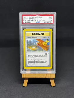 Pokemon LUCKY STADIUM Black Star PROMO Non Holo Card #41 Charizard - PSA 9 MINT - Image 1